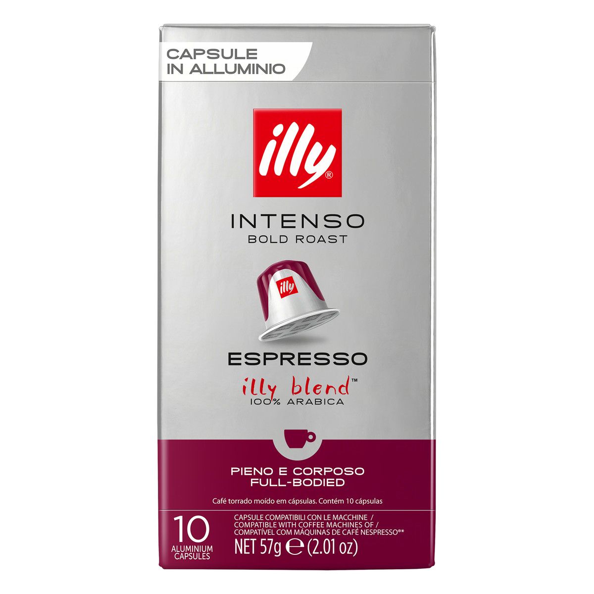 Café em Cápsula Illy Intenso Espresso 57g 10 Cápsulas
