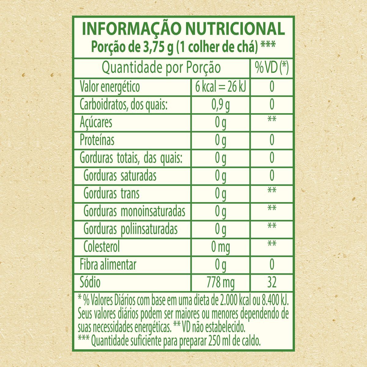 Caldo em Pó 100% Natural Knorr Legumes 35,5g image number 3