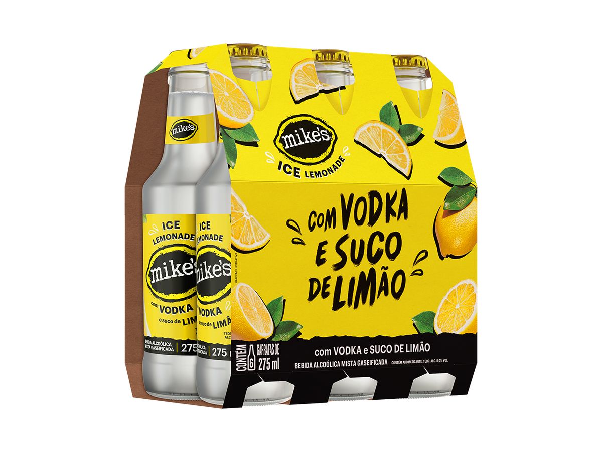 Bebida Alcoólica Mista Mike's Ice Limão 275ml (Pack com 6 unid)