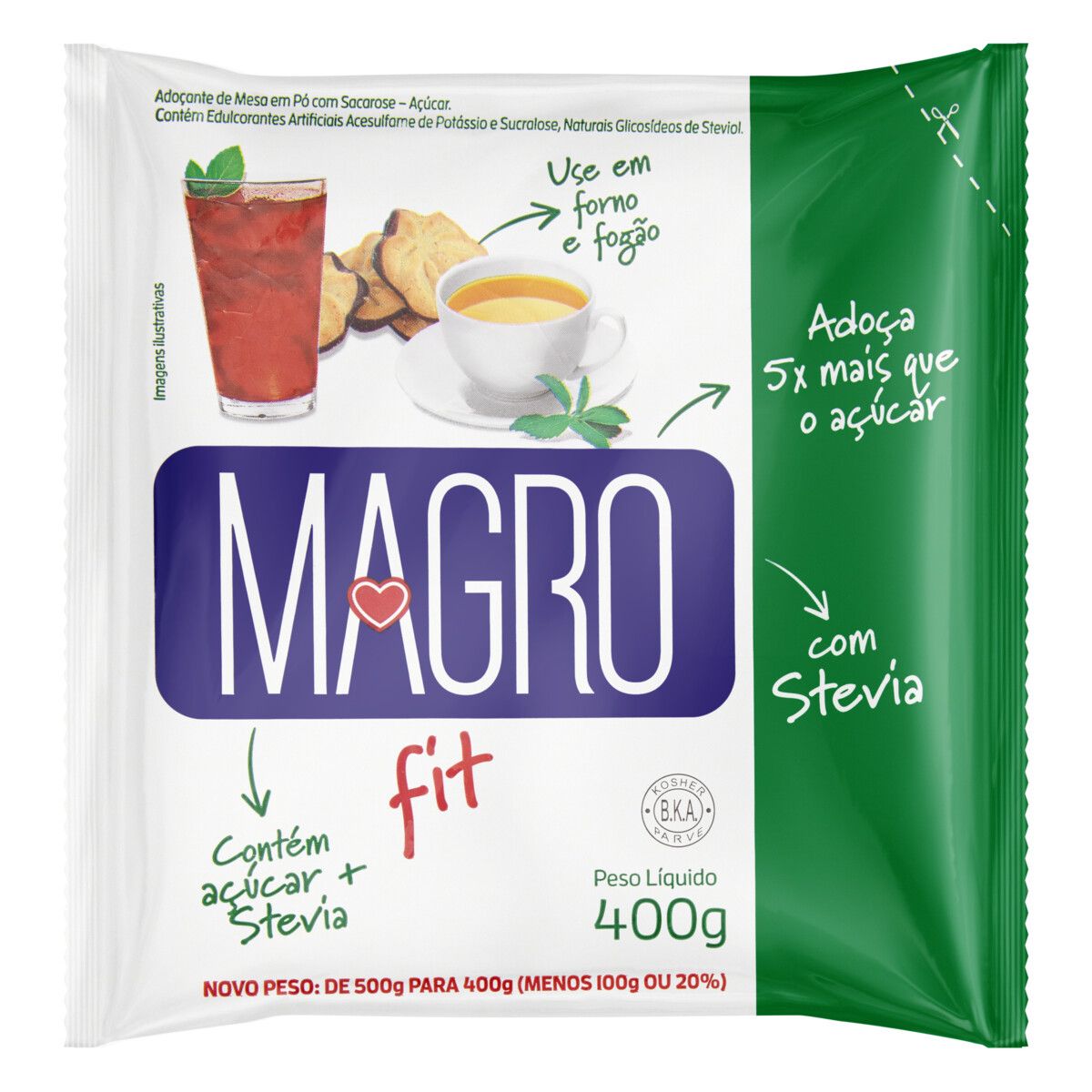Açúcar Magro Light com Stevia 400g