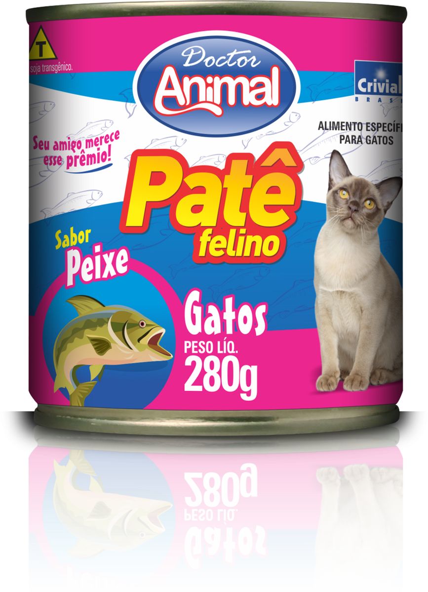 Patê Doctor Animal para Gatos Peixe 280g image number 0