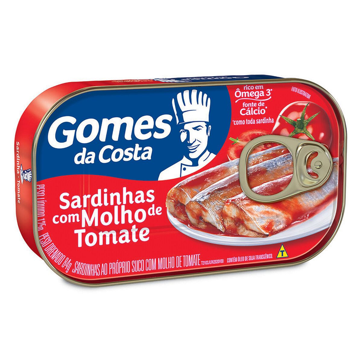 Sardinha Gomes da Costa com Molho de Tomate Lata 125g