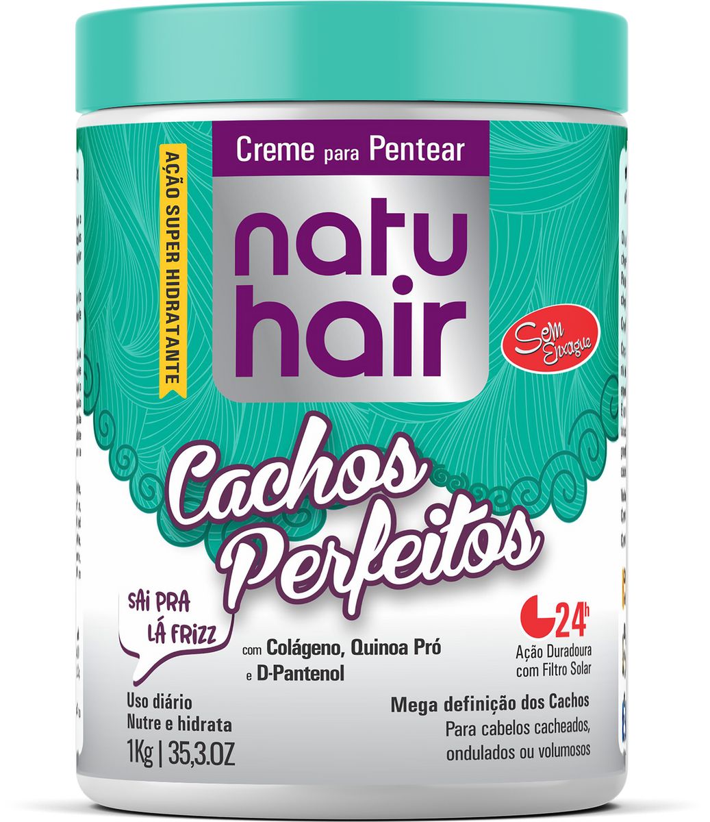 Creme para Pentear Natu Hair Cachos Perfeitos 1kg