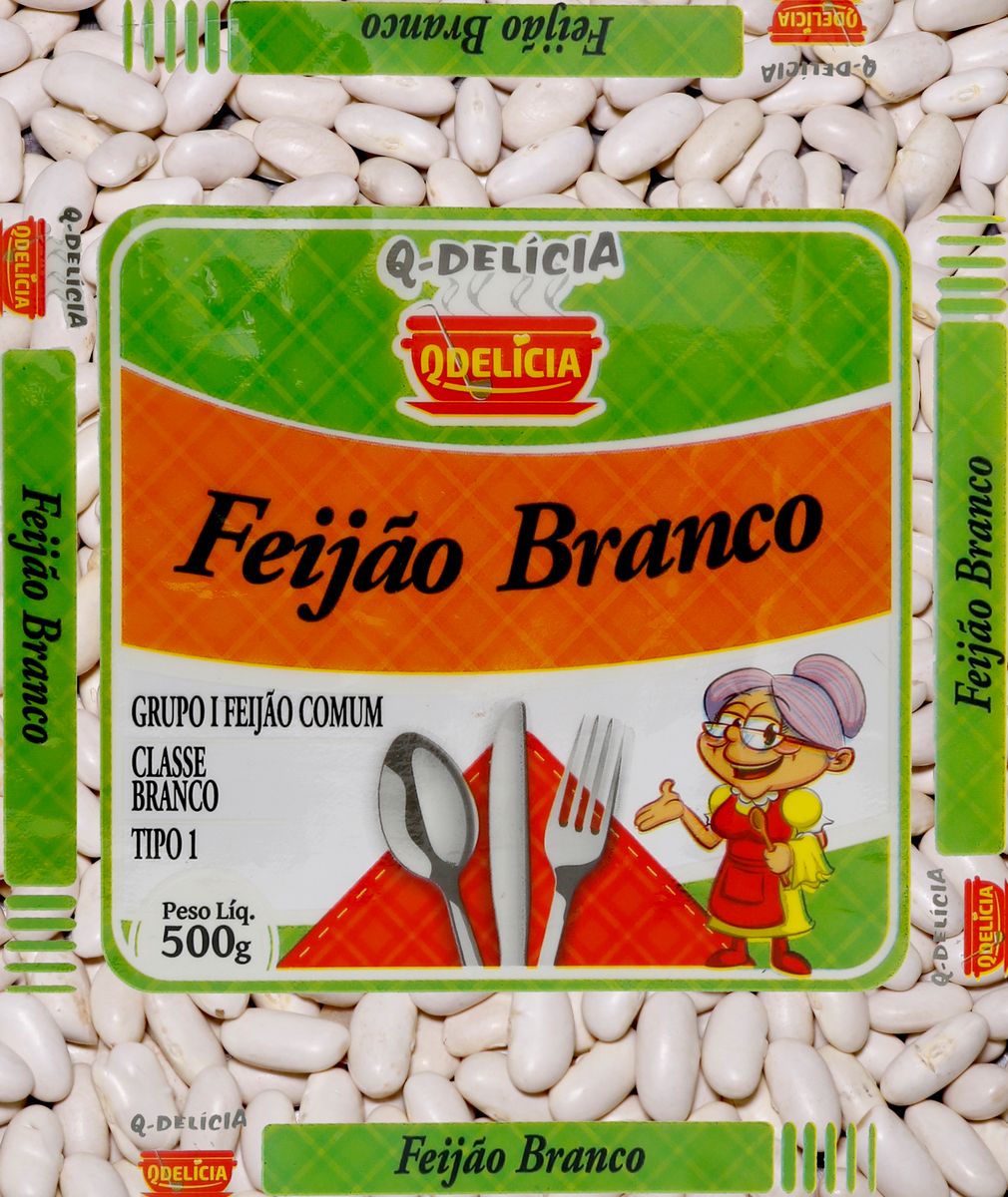 Feijão Branco Qdelícia Tipo 1 Pacote 500g image number 0