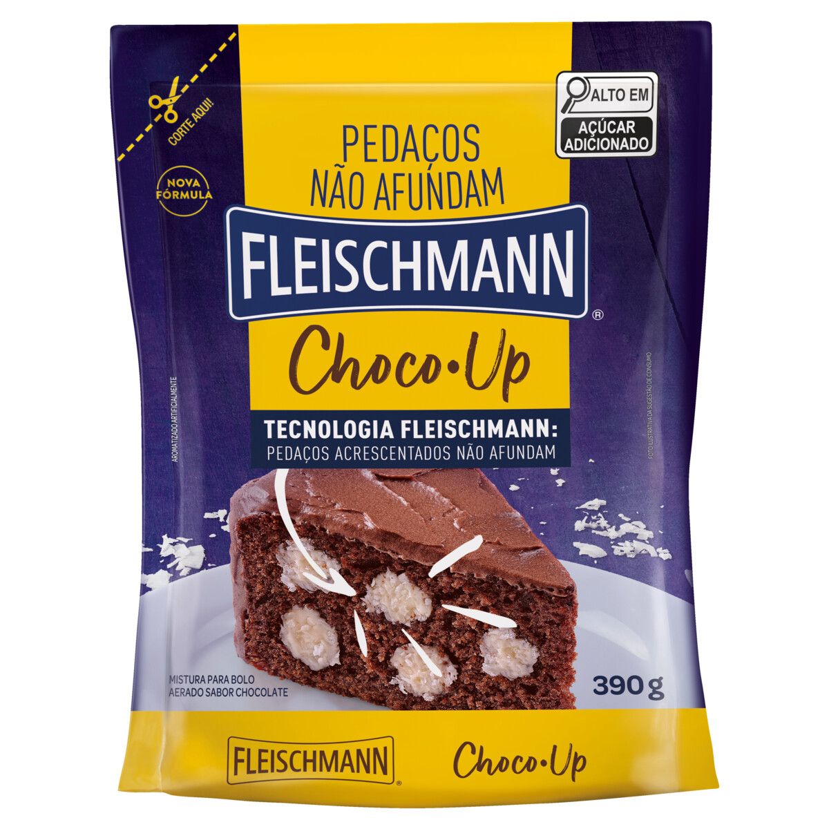 Mistura para Bolo Fleischmann Choco-Up 390g