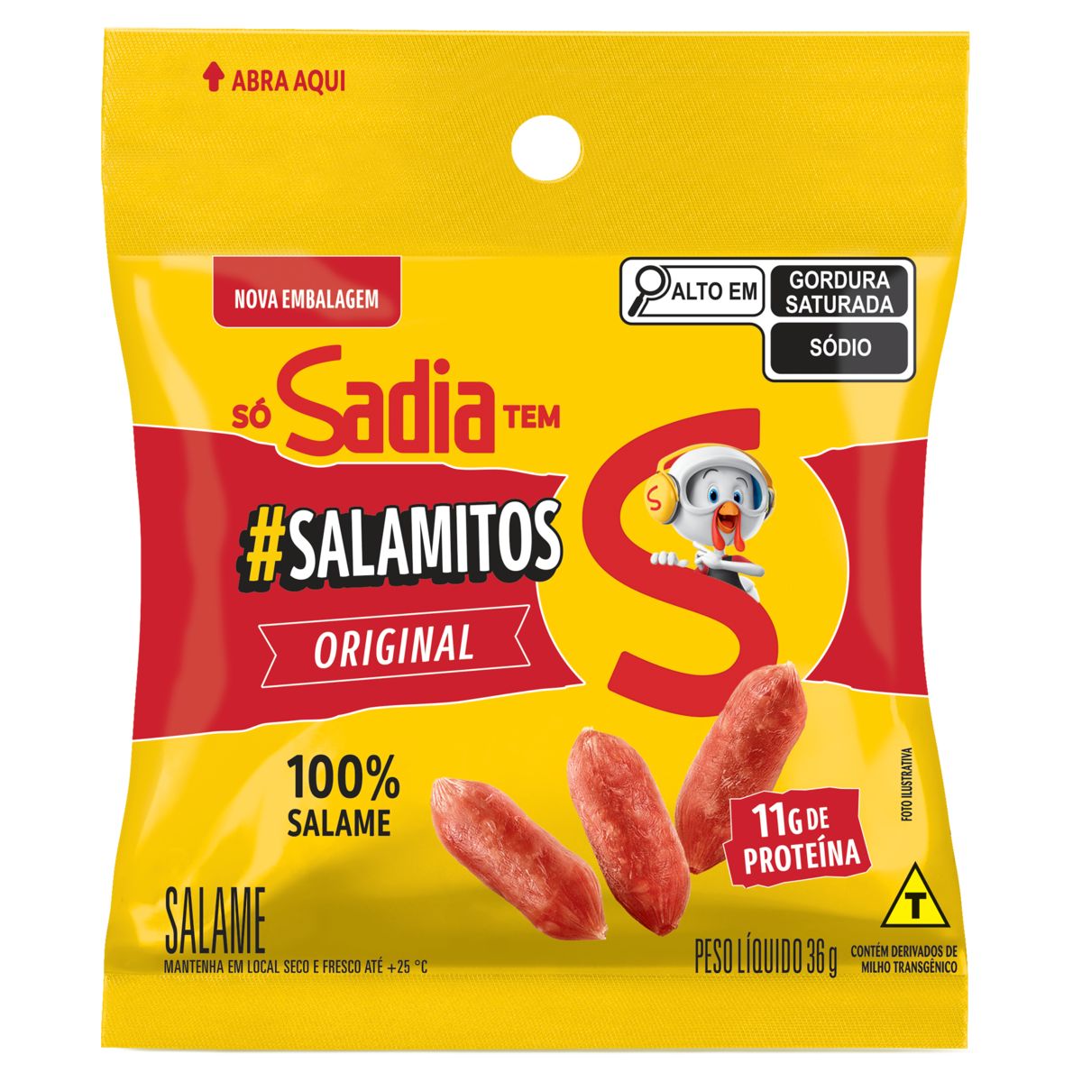 Salame Original Sadia Salamitos 36g image number 0