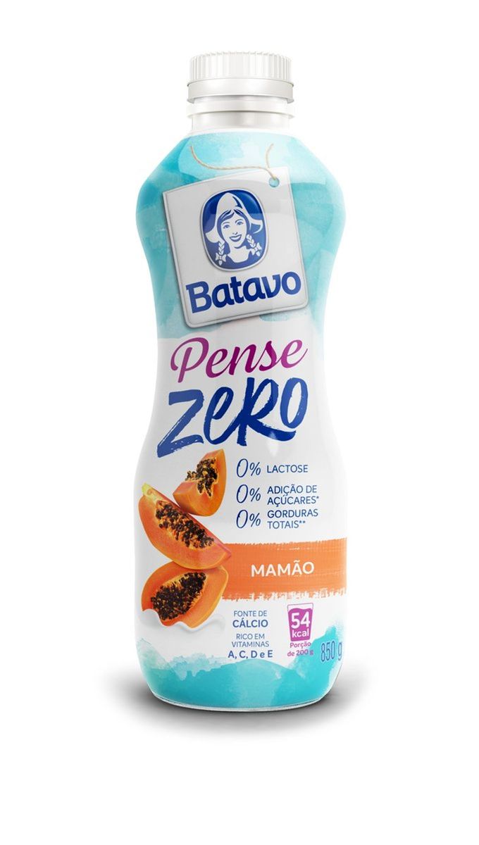 Iogurte Batavo Pense Mamão Zero 850g