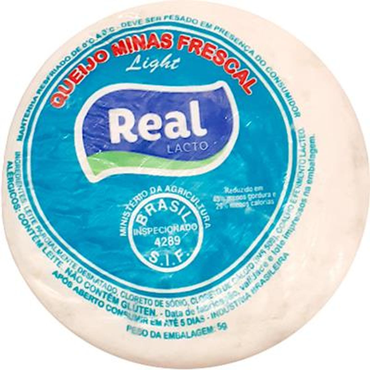 Queijo Real Minas Frescal Light 1 Unid. Aprox.400g image number 0