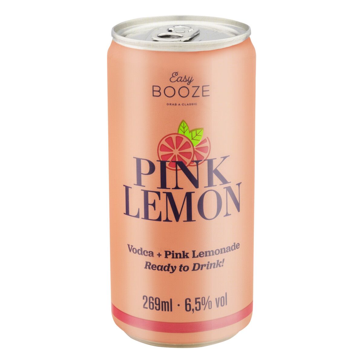Bebida Mista Alcoólica Gaseificada Vodca + Pink Lemonade Easy Booze Lata 269ml image number 2