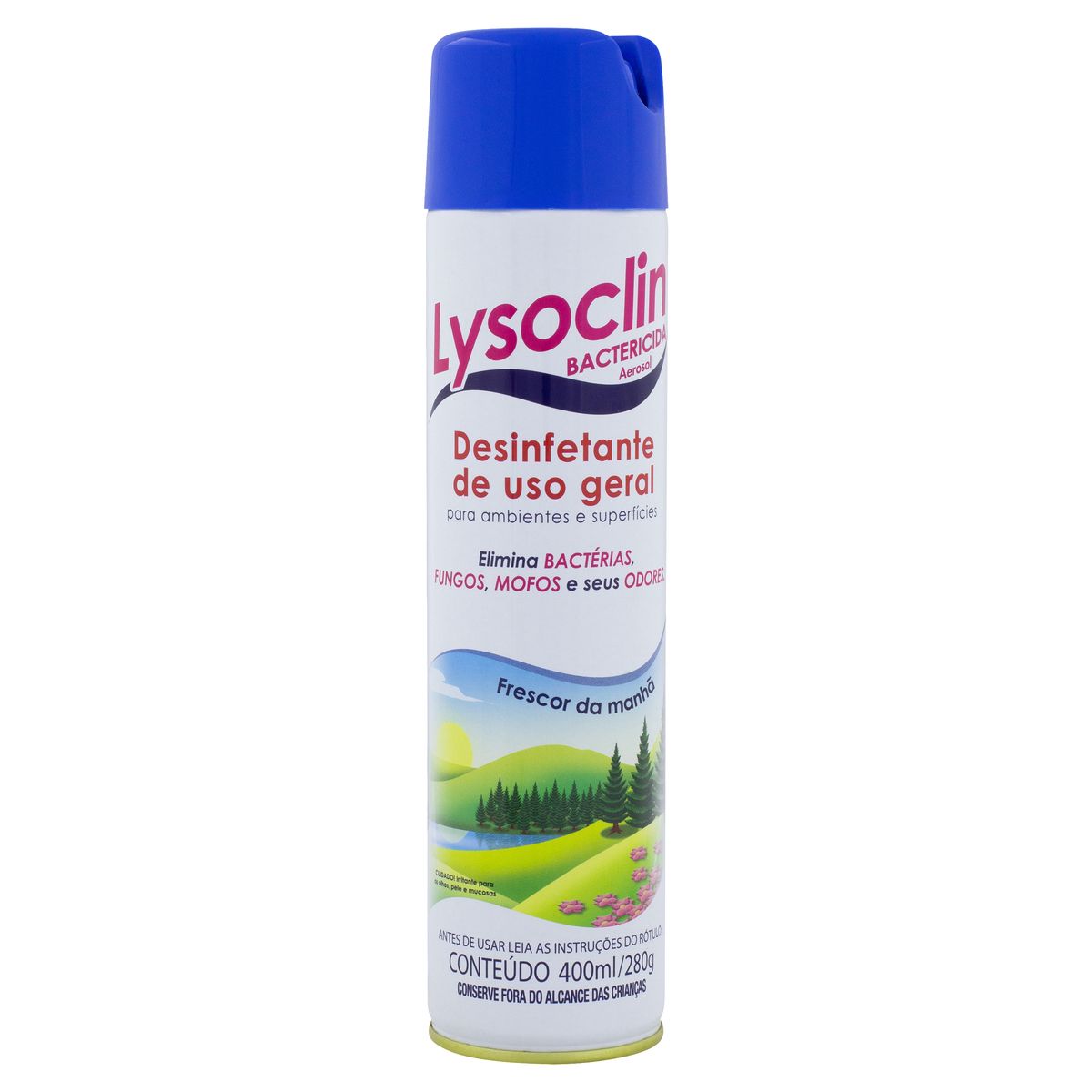 Desinfetante Aerossol Bactericida Frescor da Manhã Lysoclin 400ml