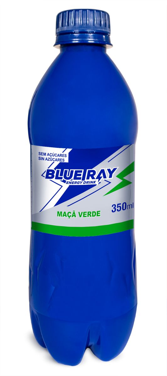 Energético Blue Ray Maçã Verde Zero 350ml image number 0