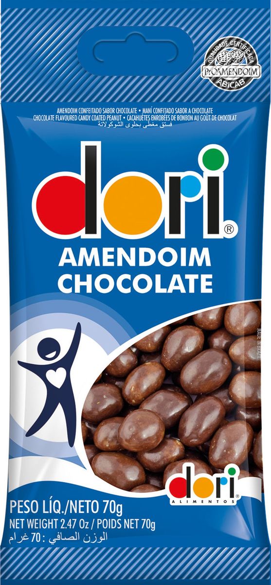 Amendoim Confeitado Dori Chocolate Pacote 70g