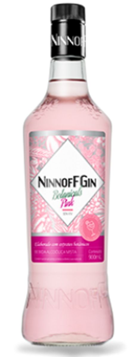 Bebida Alcoólica Ninnoff Gin Pink Garrafa 900ml