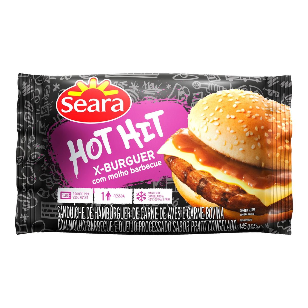 Hot hit barbecue Seara 145g image number 0