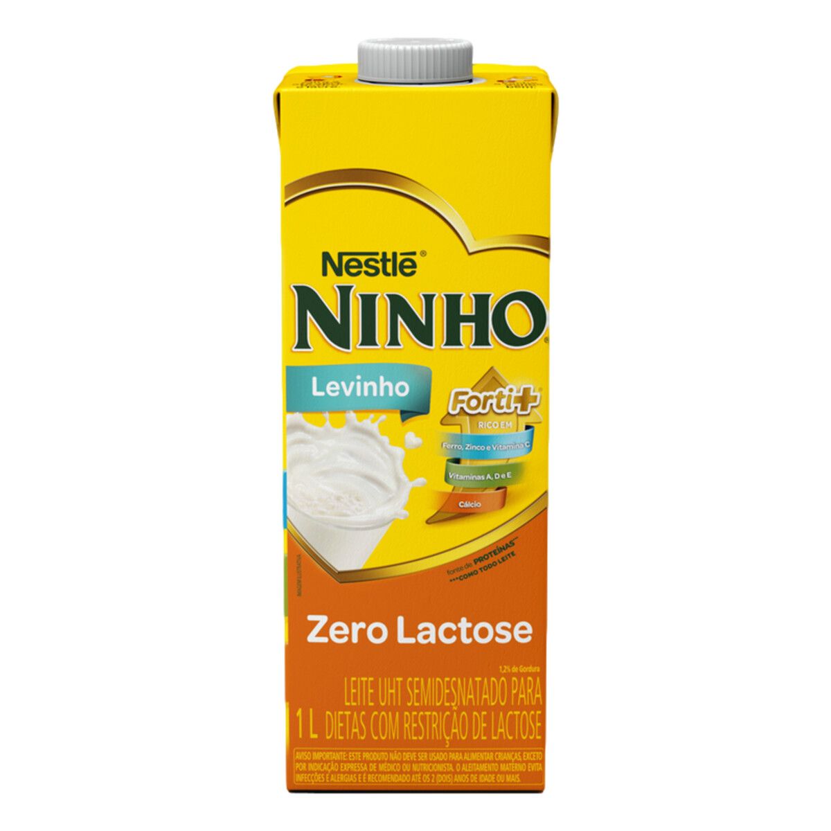 Leite Ninho UHT Semidesnatado Zero Lactose 1L image number 0