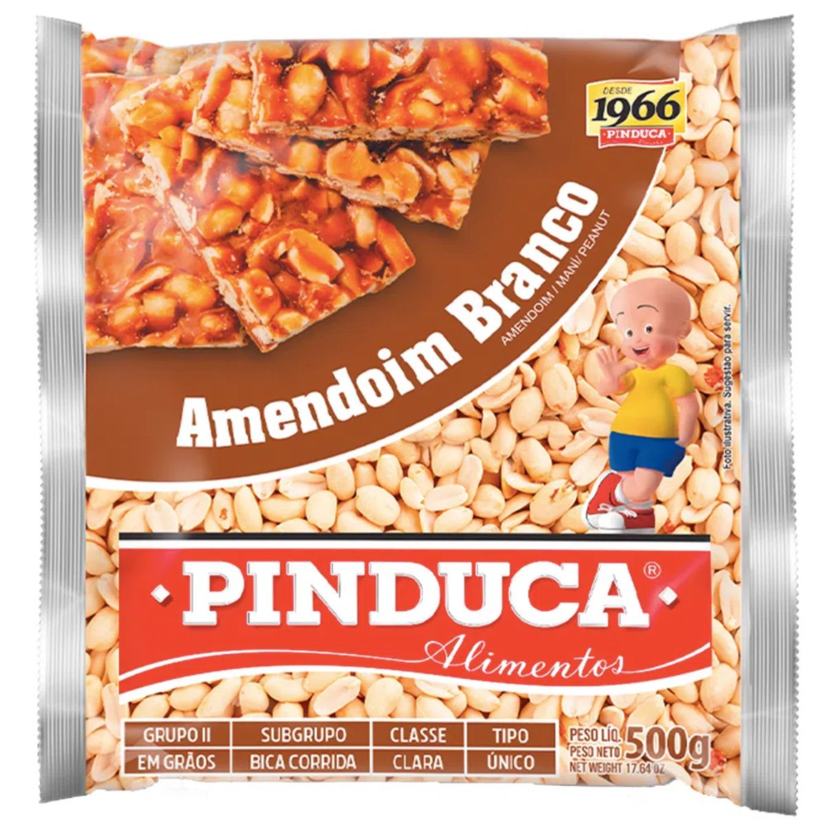 Amendoim Branco Pinduca Descascado Pacote 500g