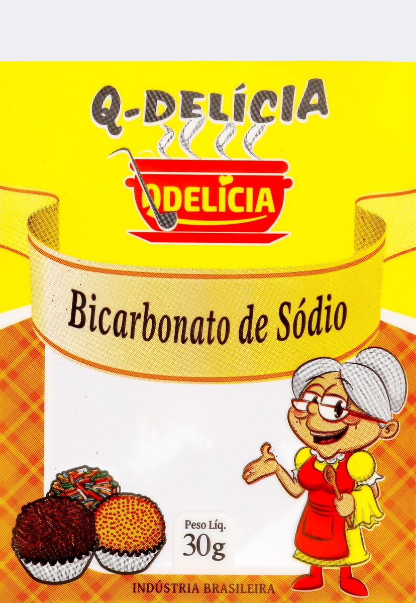 Bicarbonato de Sódio Qdelícia Sachê 30g image number 0