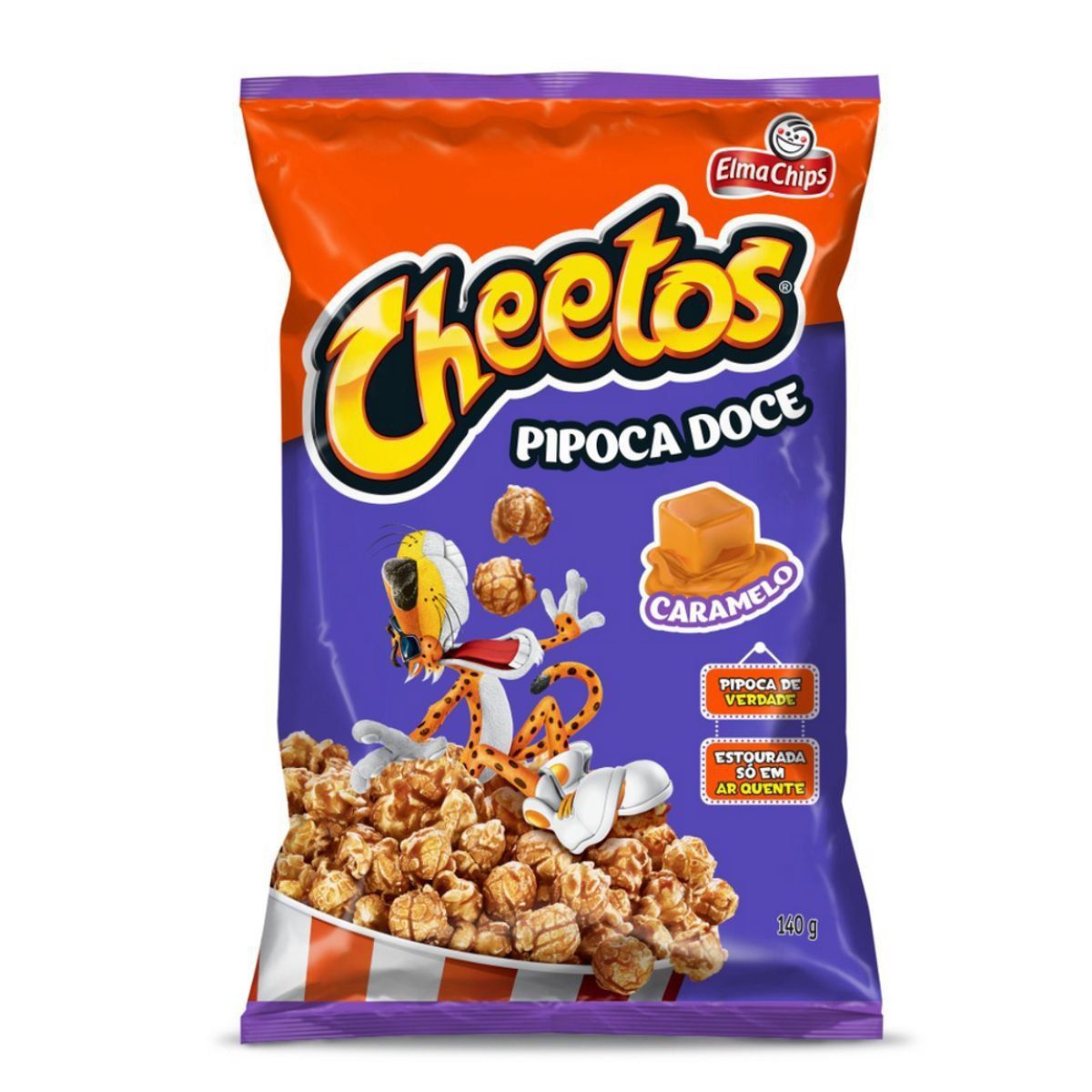 Pipoca Pronta Doce Cheetos Caramelizada Pacote 140g