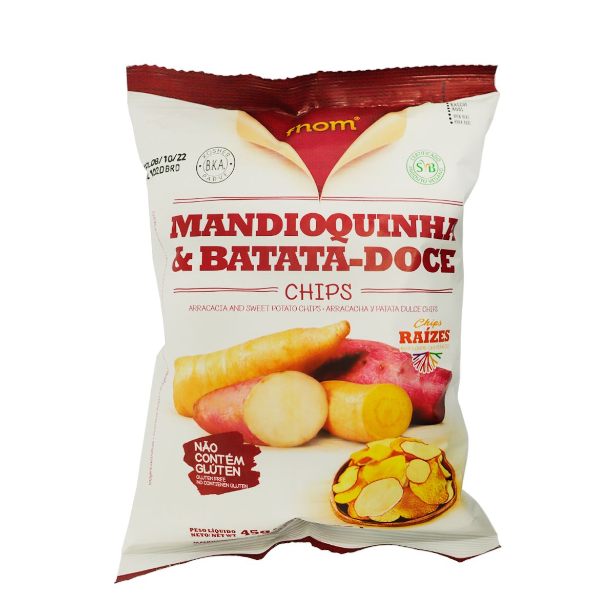 Chips de Mandioquinha e Batata Doce Fhom 45g