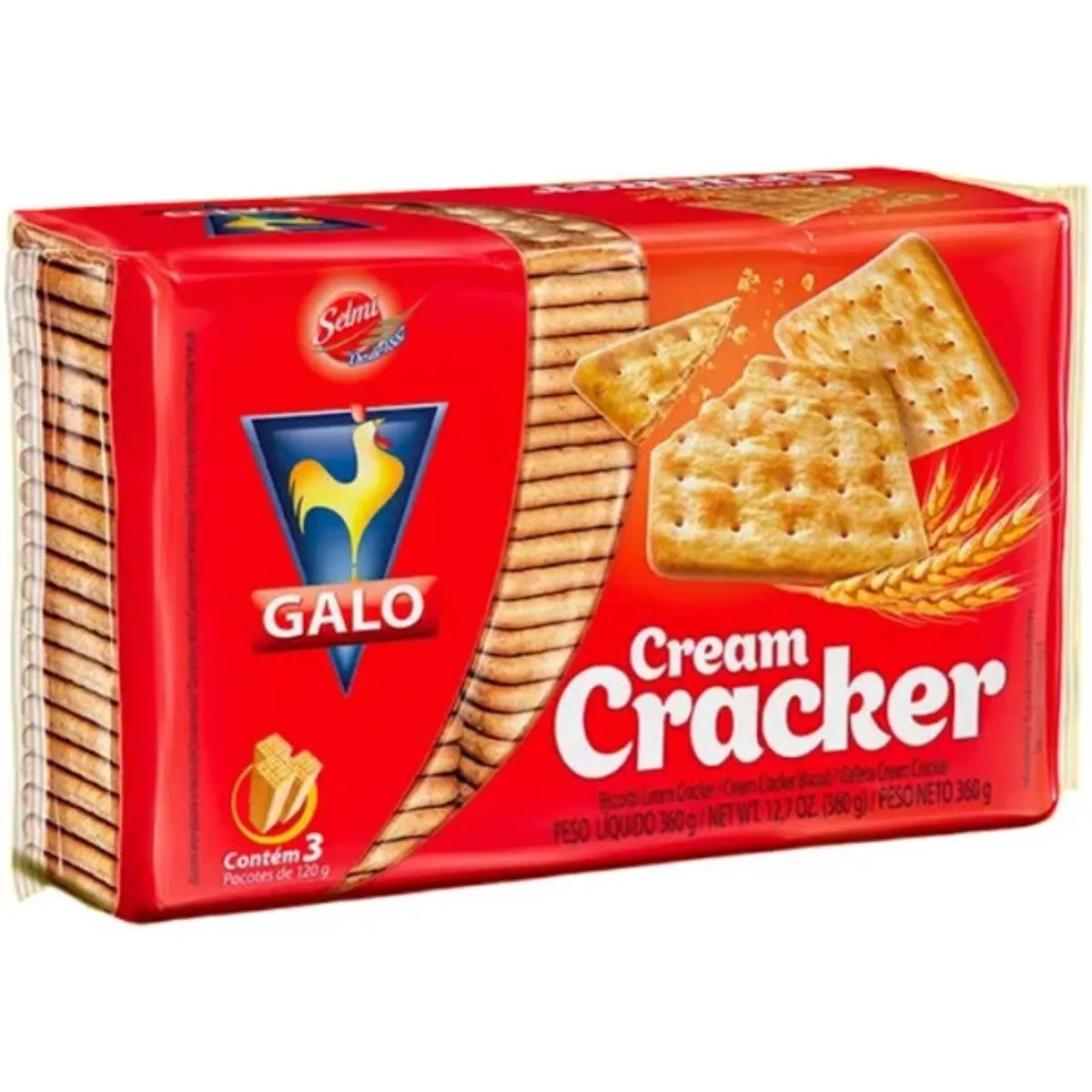 Biscoito Cream Cracker Galo Pacote 360g