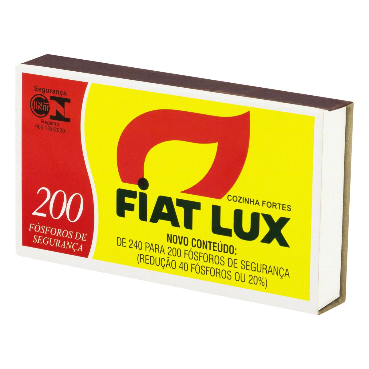 Fósforo de Segurança Fiat Lux Cozinha Fortes 200 Unidades image number 2