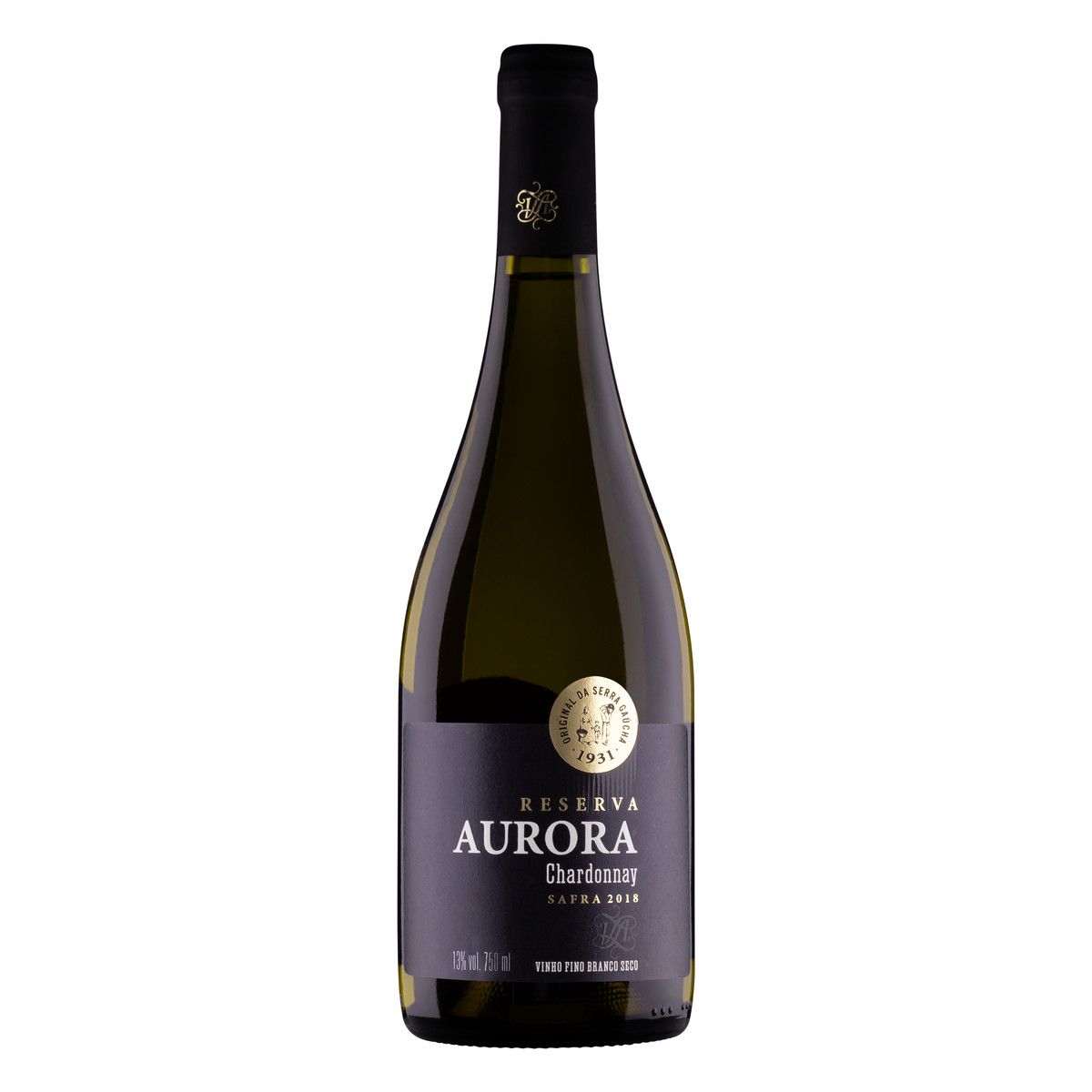 Vinho Brasileiro Branco Seco Reserva Aurora Chardonnay Serra Gaúcha Garrafa 750ml