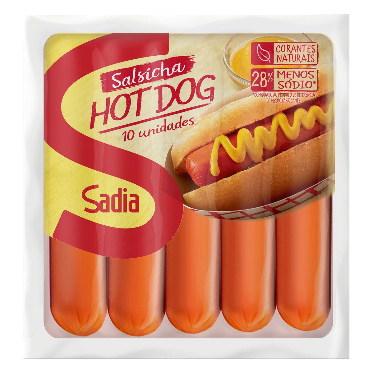 Salsicha Hot Dog Sadia 500g 10 Unidades