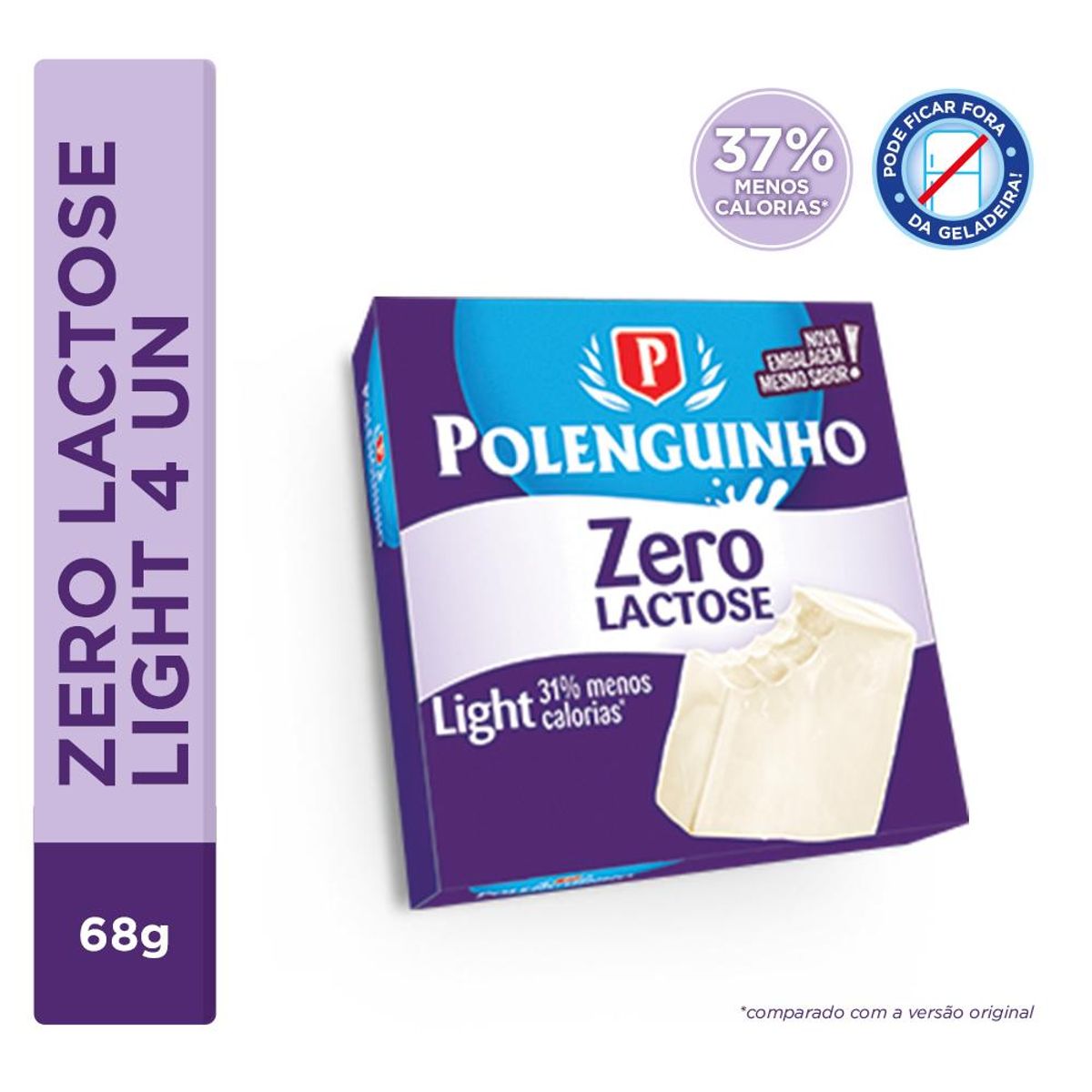 Polenguinho Zero Lactose Light 4 unidades image number 1