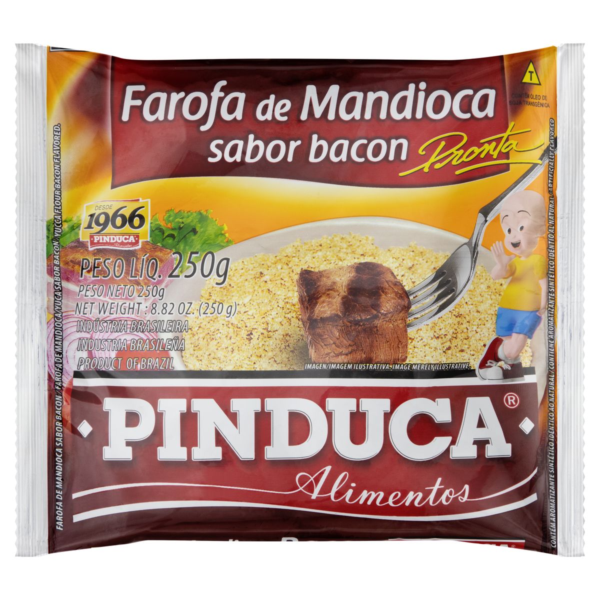 Farofa de Mandioca Bacon Pinduca Pacote 250g