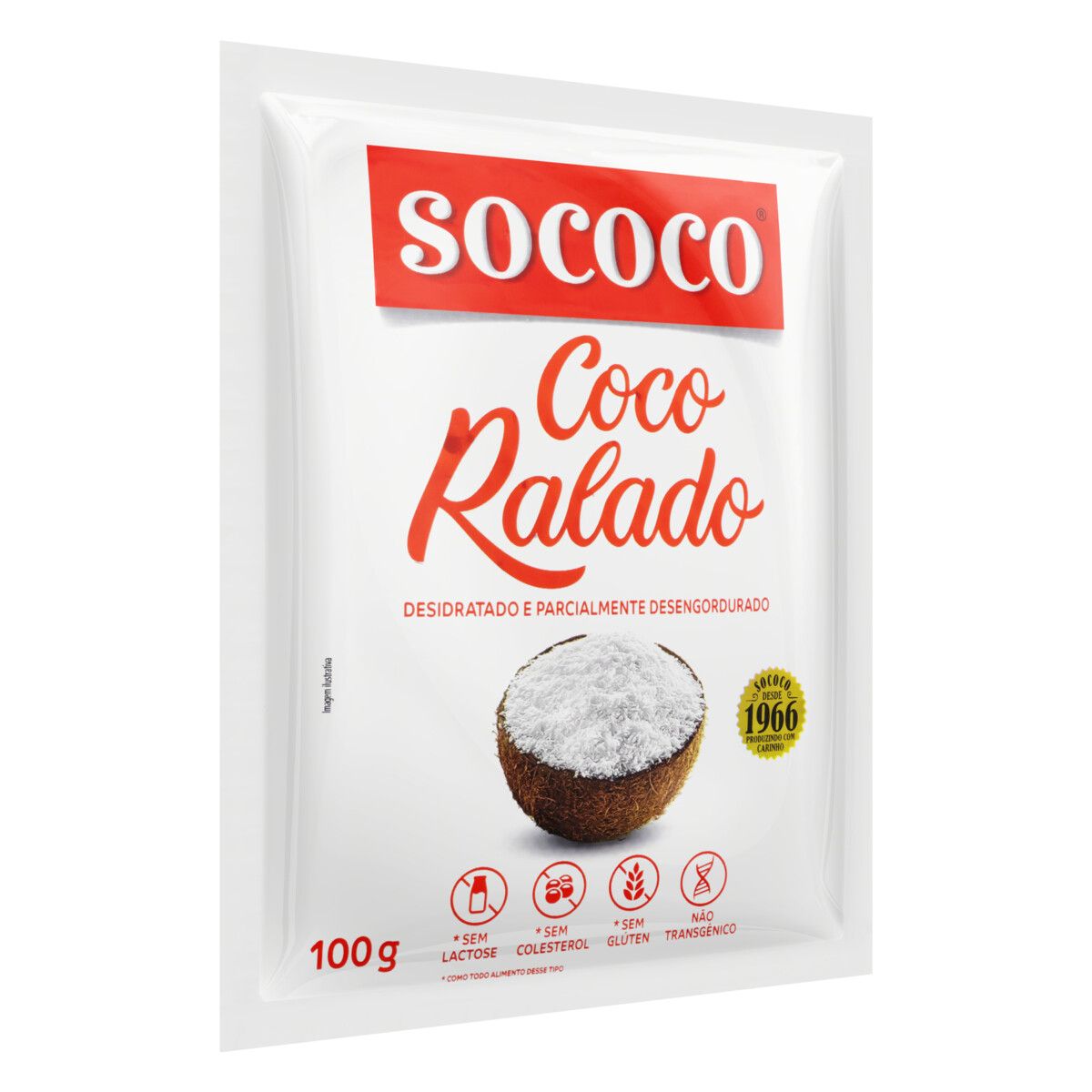 Coco Ralado Sococo Desidratado Pacote 100g image number 3