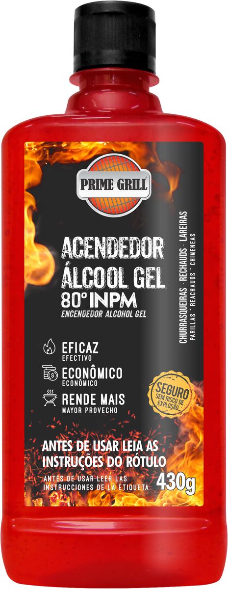 Acendedor Prime Grill Álcool Gel 80° 430g image number 0