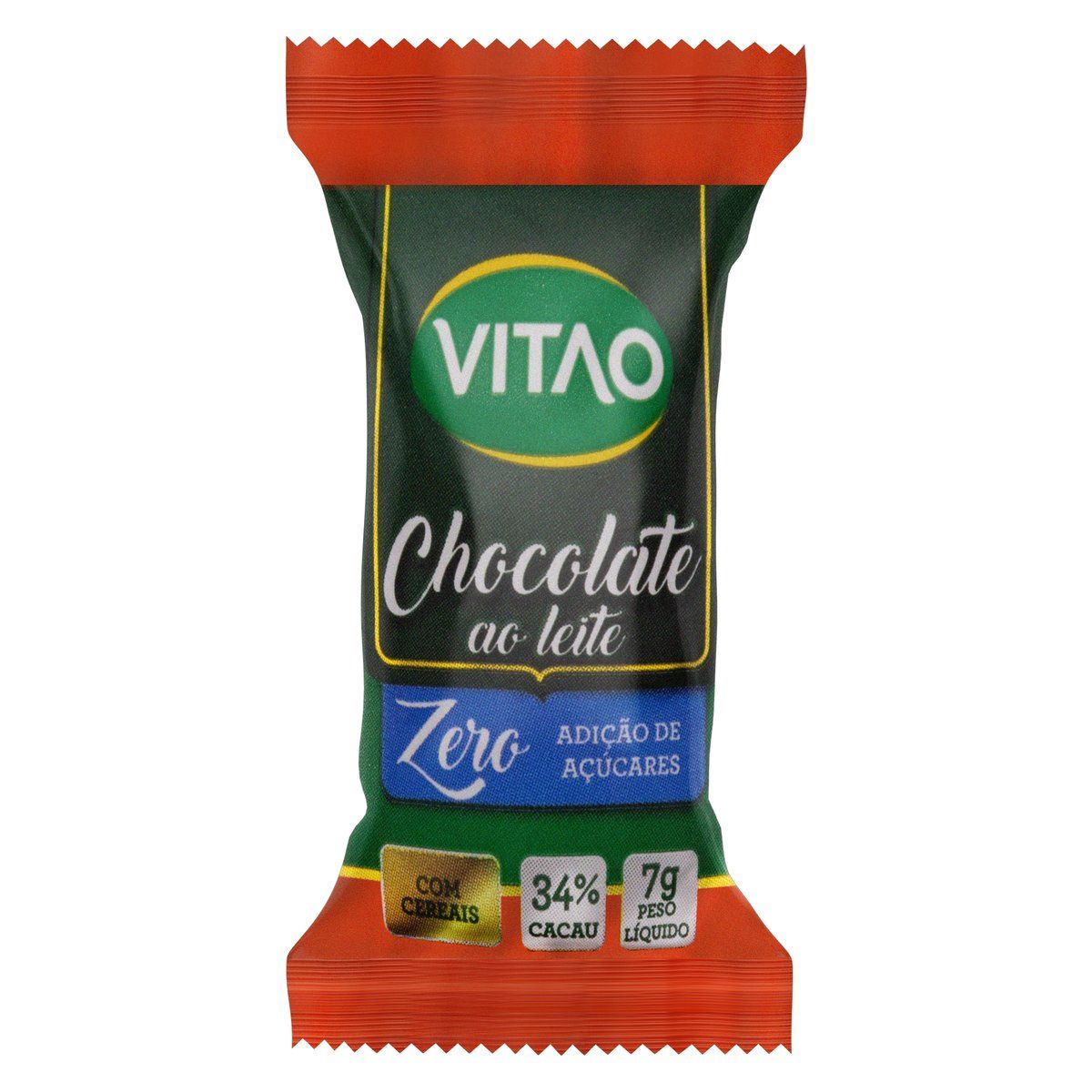 Chocolate ao Leite 34% Cacau Cereais Vitao Pacote 7g