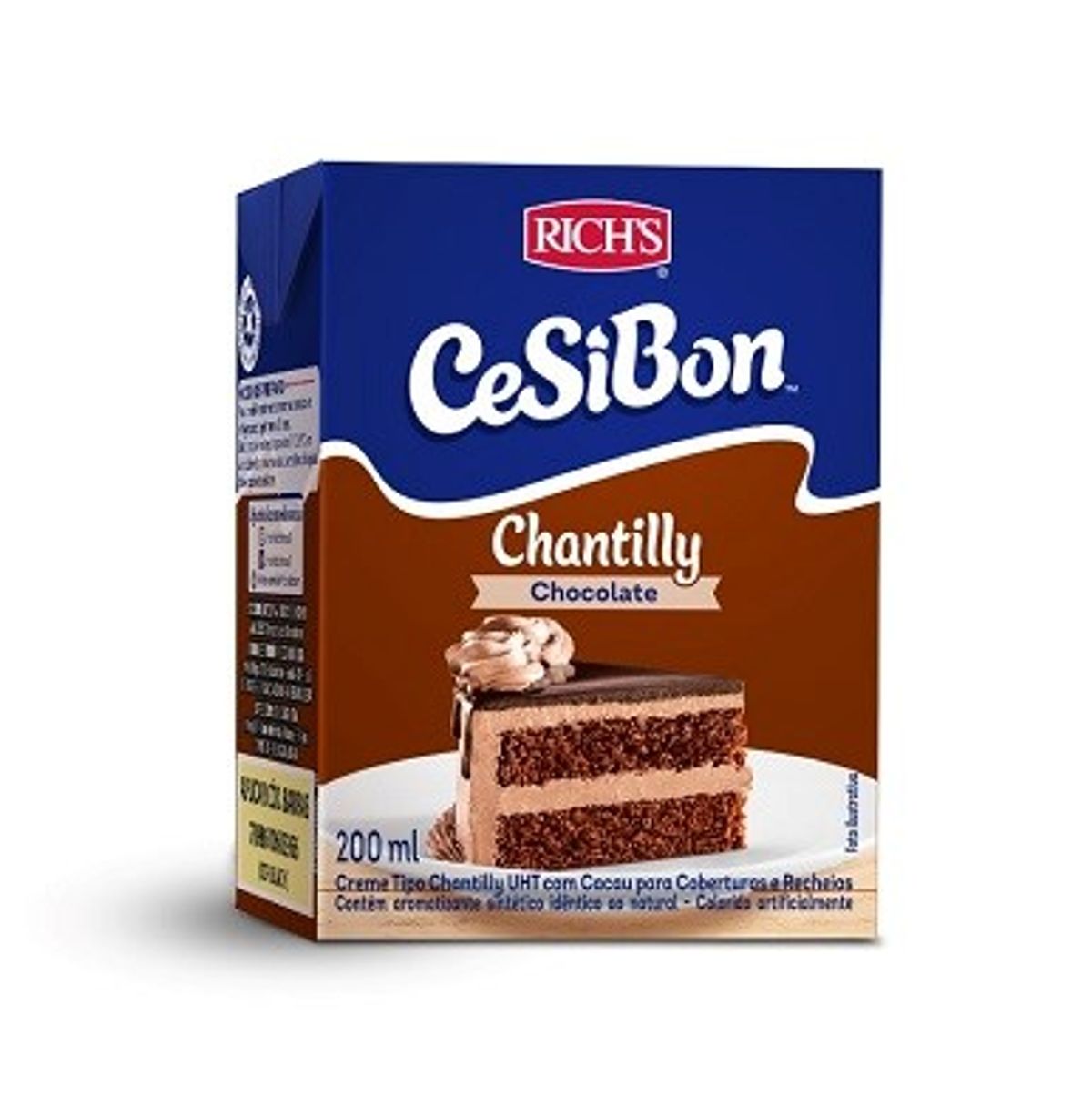 Chantilly Cesibon Chocolate 200ml image number 0