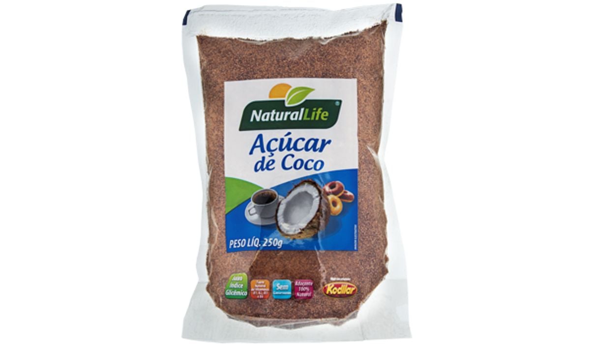 Açúcar de Coco Kodilar Natural Life Pacote 250g