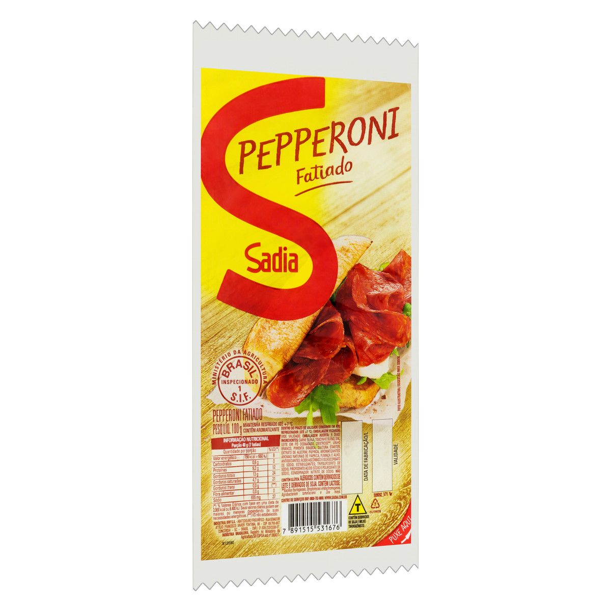 Salame Pepperoni Fatiado Sadia 100g image number 2