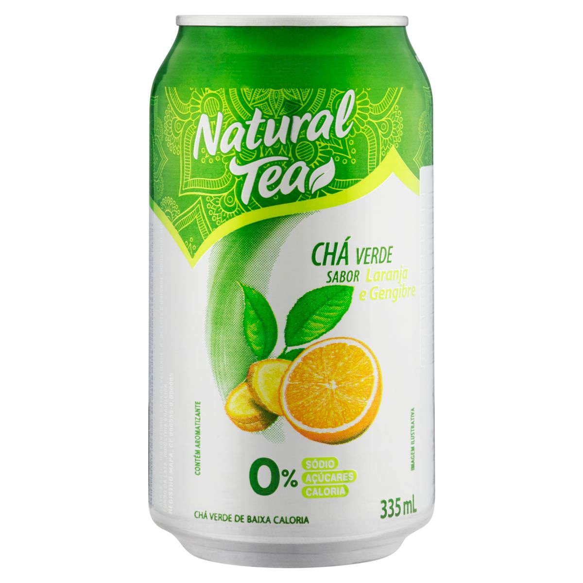Chá Verde Natural Tea Laranja e Gengibre Zero Açúcar
