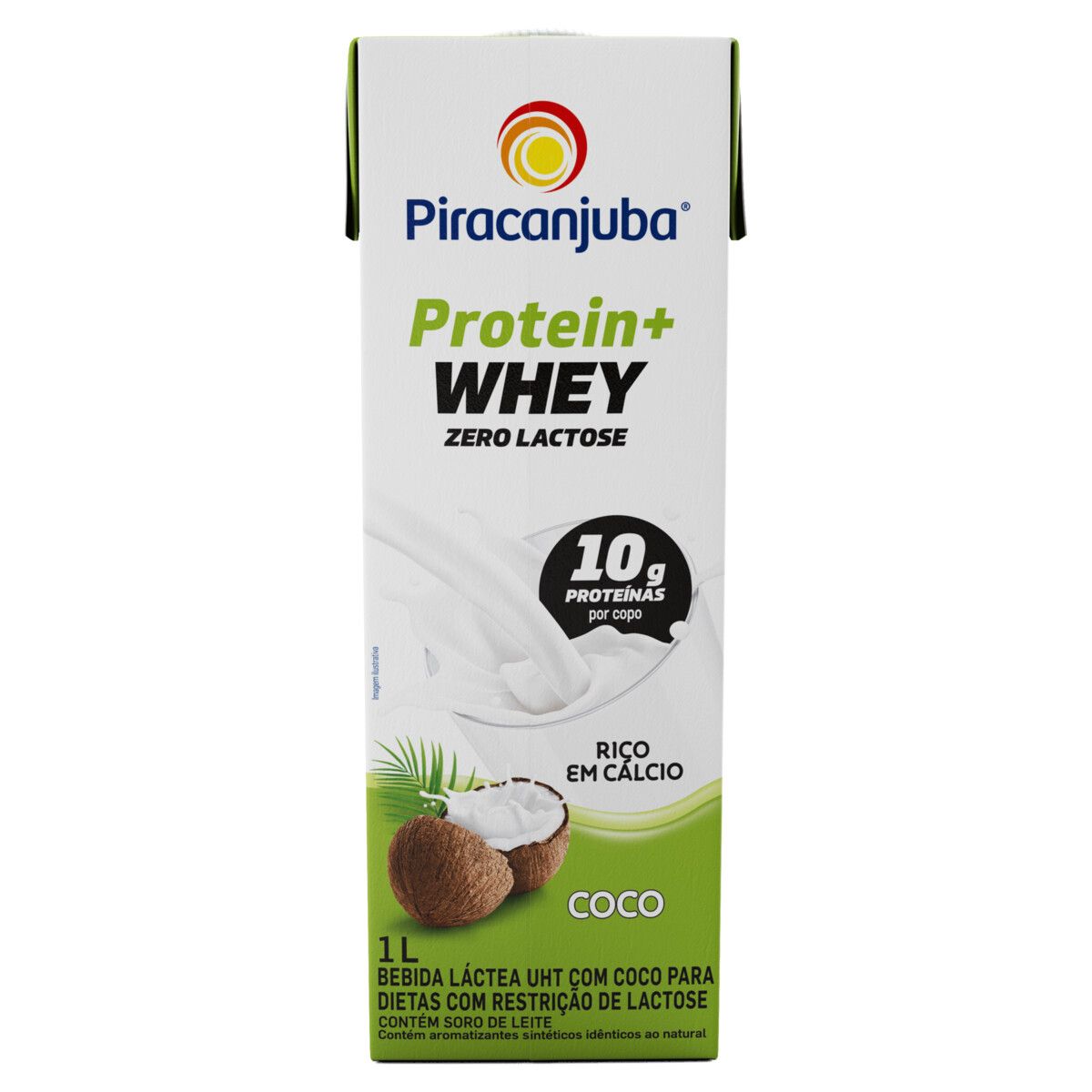 Bebida Láctea UHT Piracanjuba Protein + Whey Coco Zero Lactose 1l image number 3