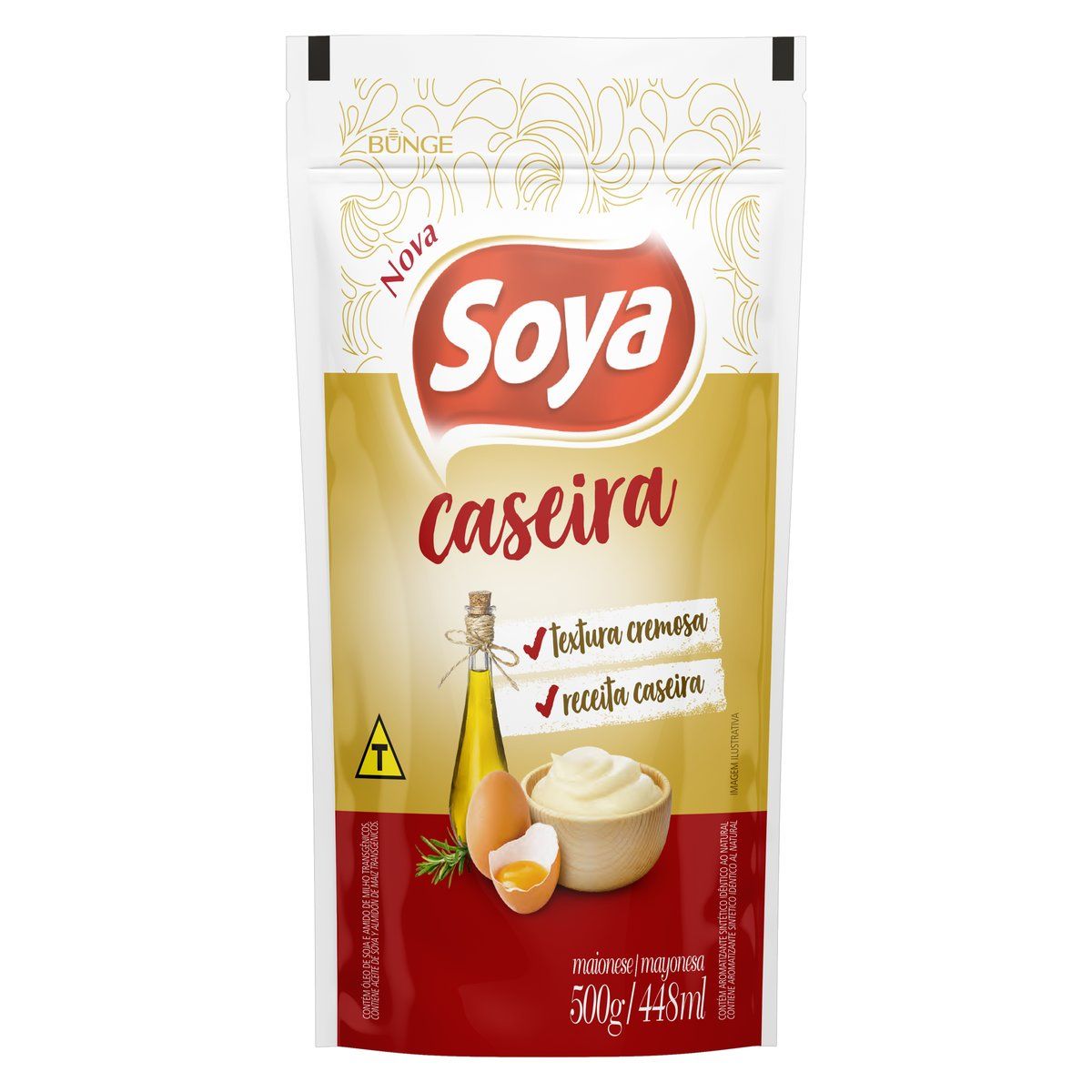Maionese Caseira Soya Sachê 500g image number 0