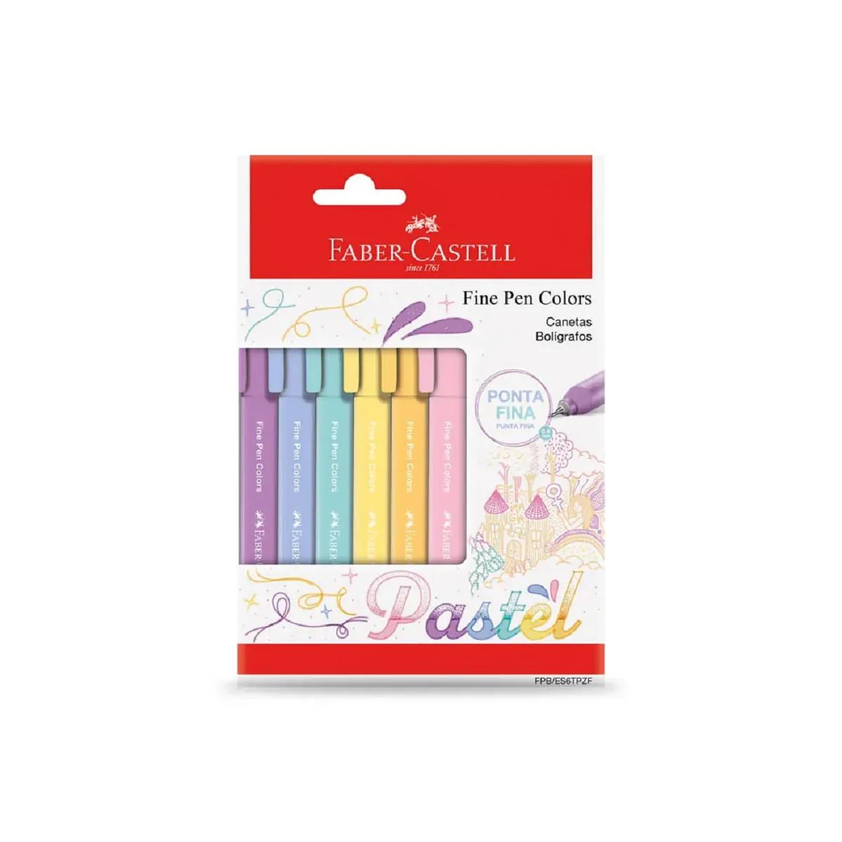 Caneta Fine Pen Color Faber Castell Pastel 0.4mm