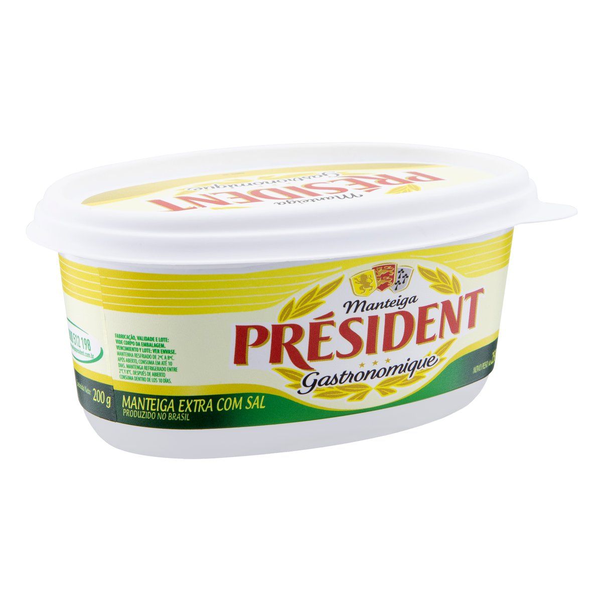 Manteiga Extra com Sal Président Gastronomique Pote 200g image number 2
