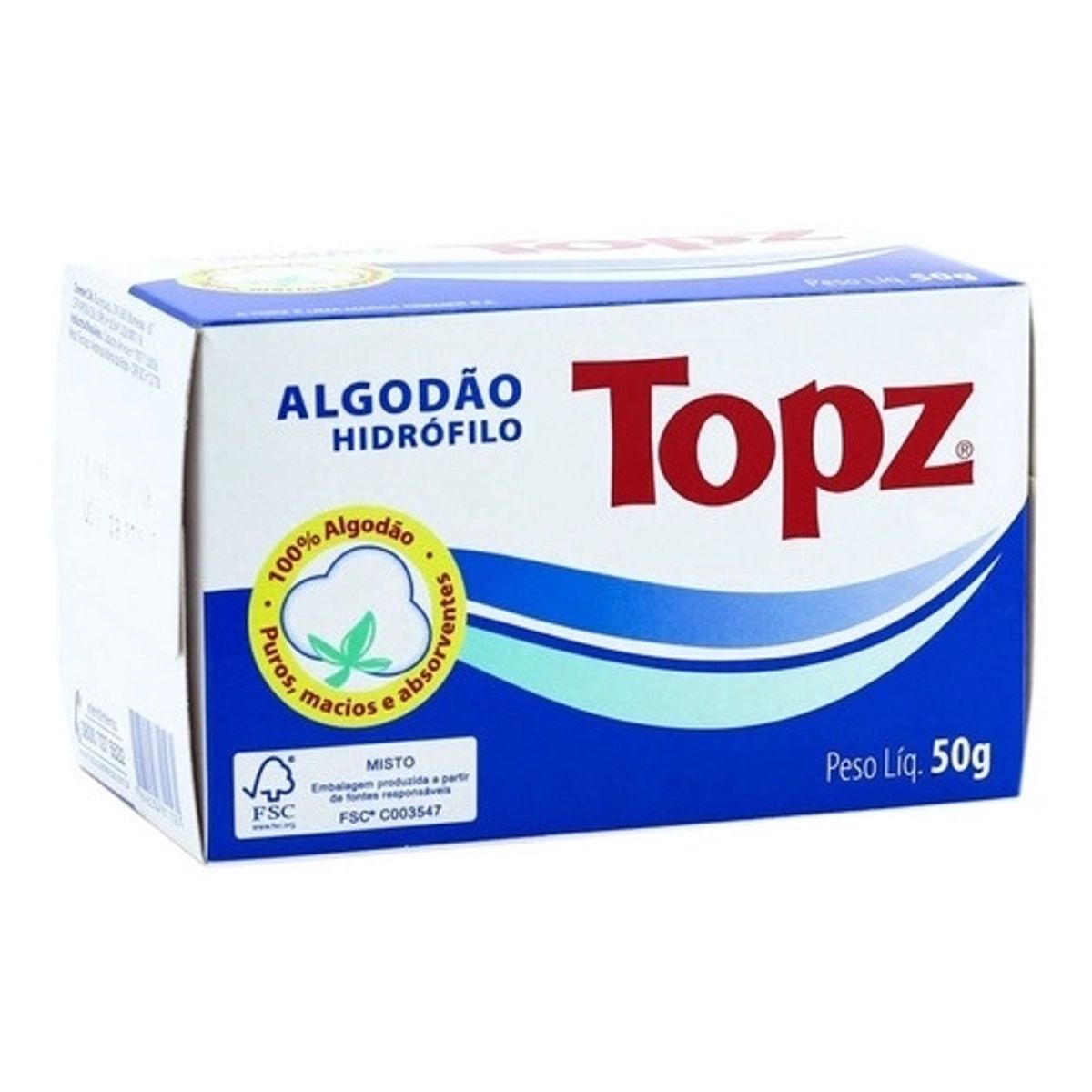 Algodão Topz Rolo 25g image number 0