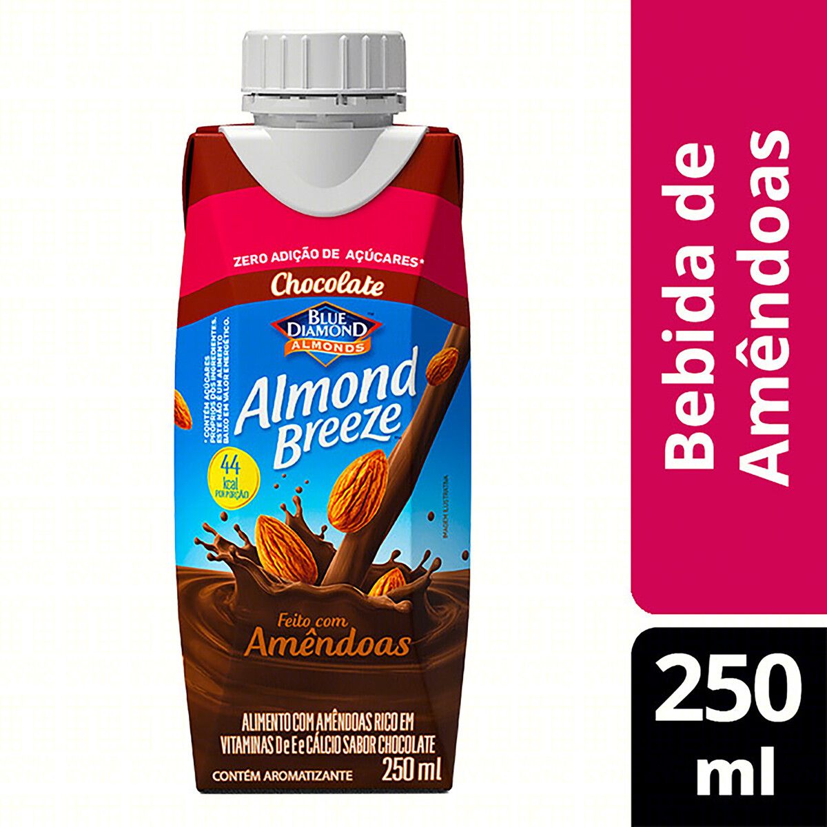 Alimento Almond Breeze com Amêndoas  Chocolate Zero Açúcar Caixa 250ml image number 1