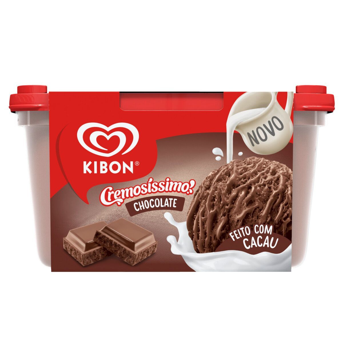 Sorvete Kibon Cremosíssimo Chocolate Pote 1,5l
