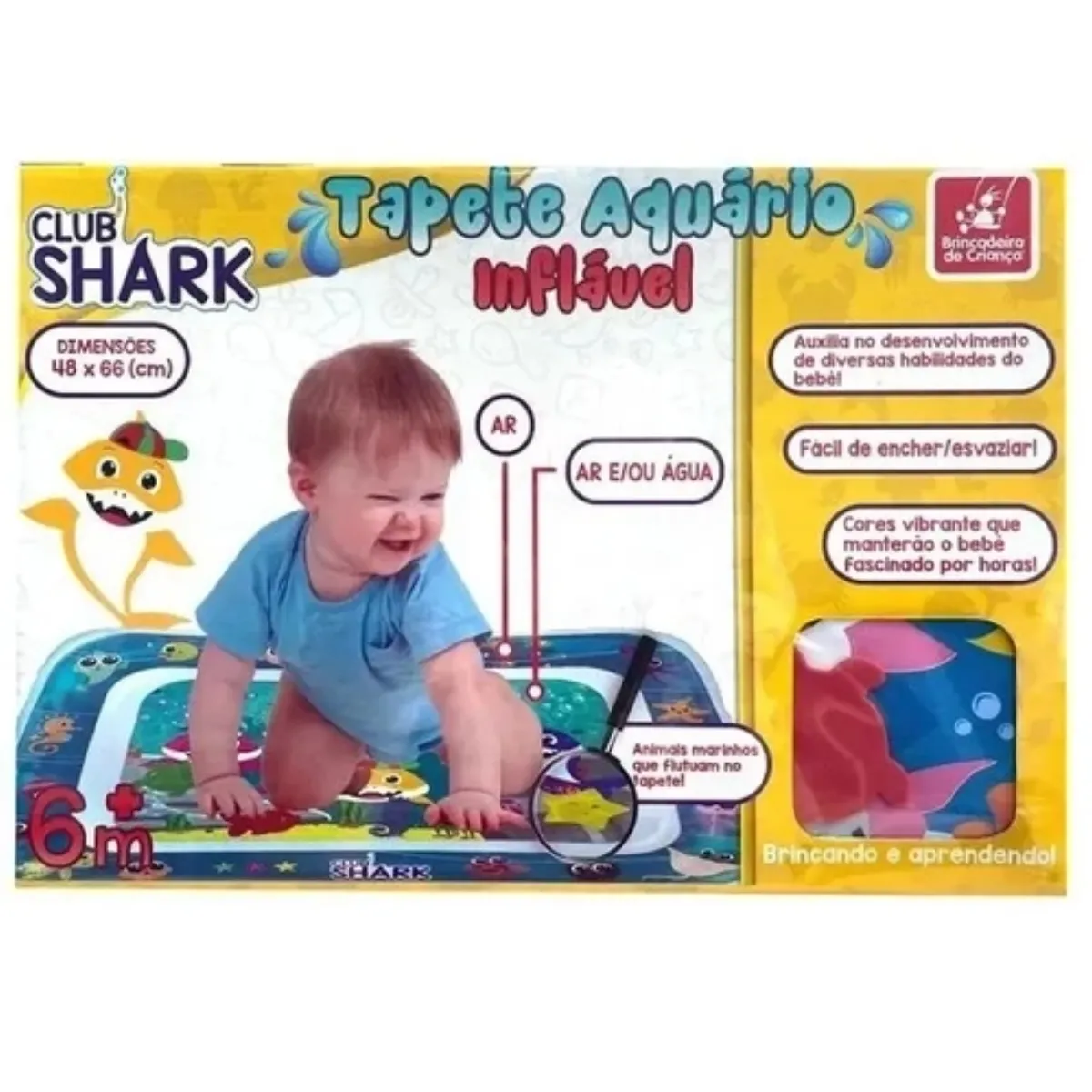 Tapete Aquario Para Criança Shark