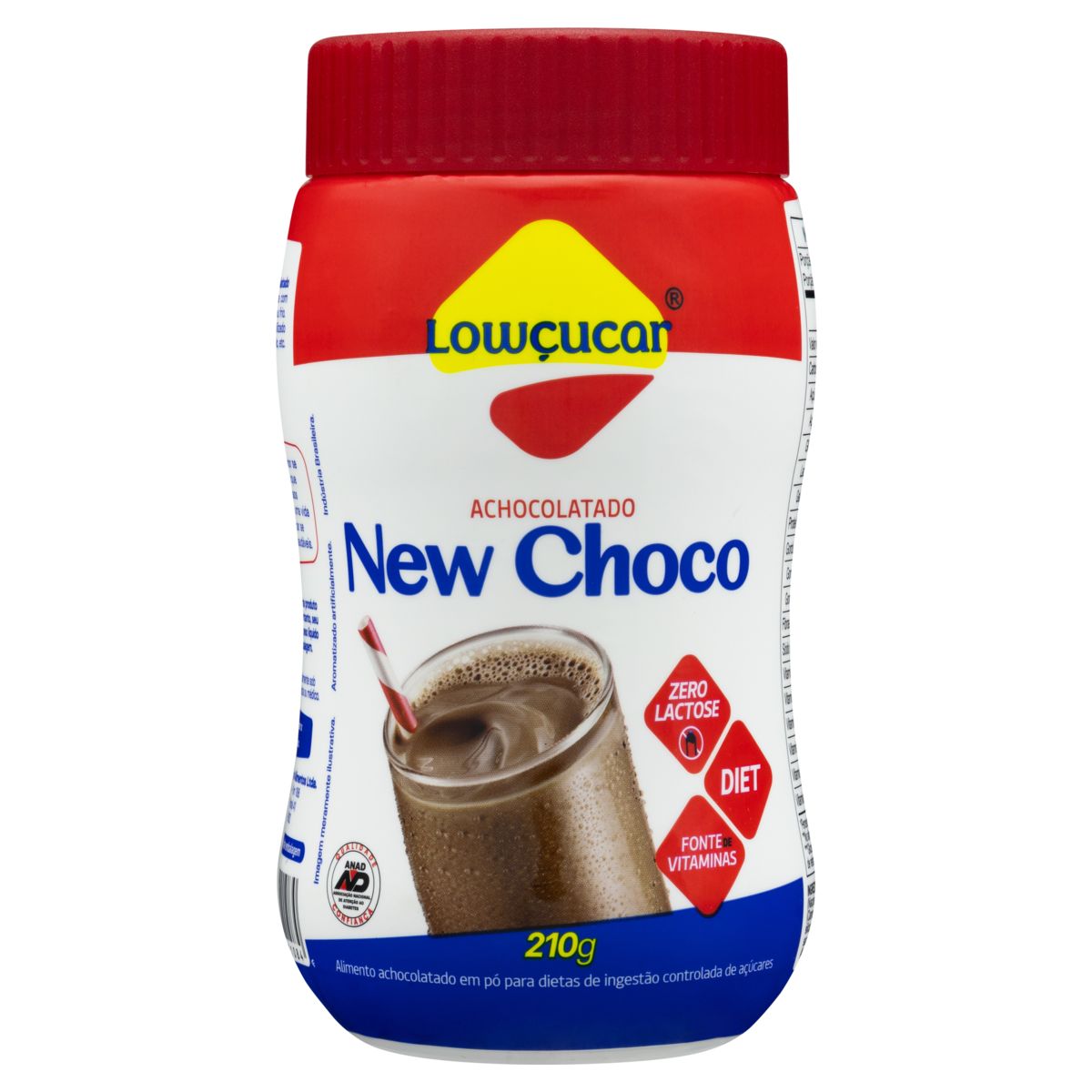 Achocolatado em Pó Lowçucar New Choco Diet Zero Lactose 210g
