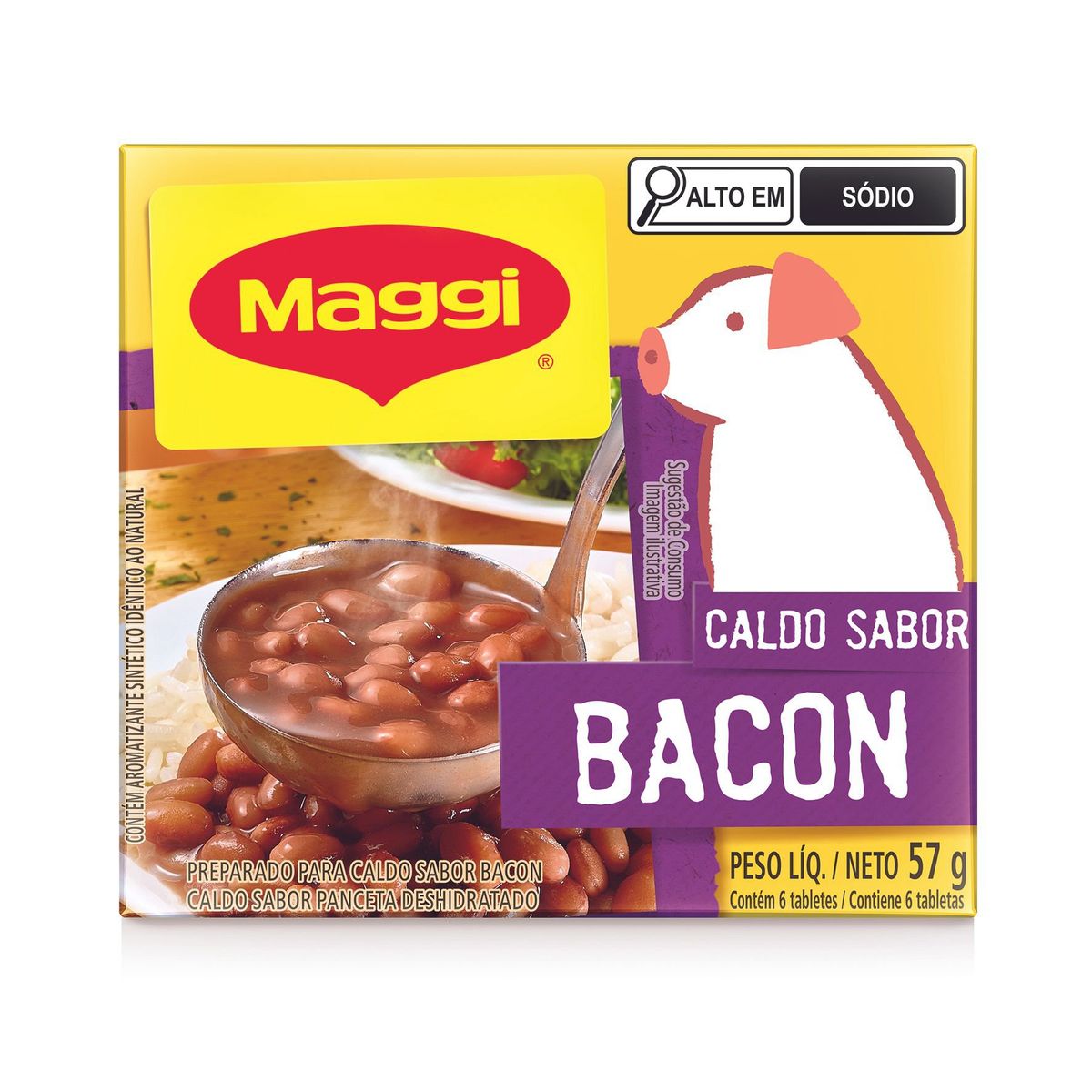 Caldo Maggi Bacon Tablete 57g