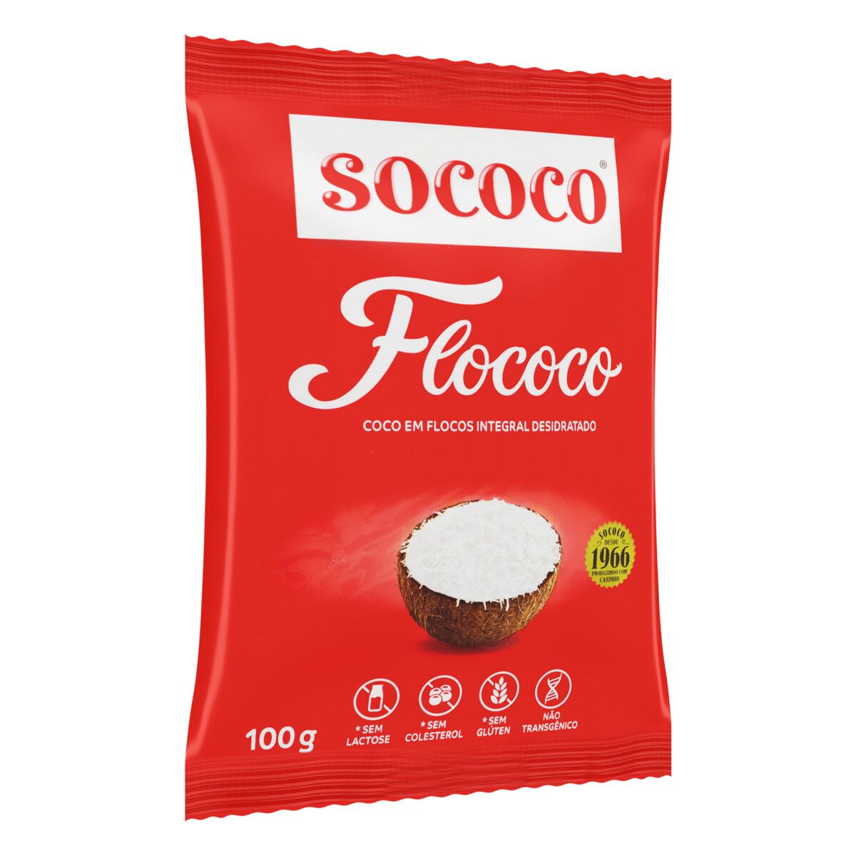 Coco Ralado Sococo Desidratado em Flocos Flococo 100g image number 3
