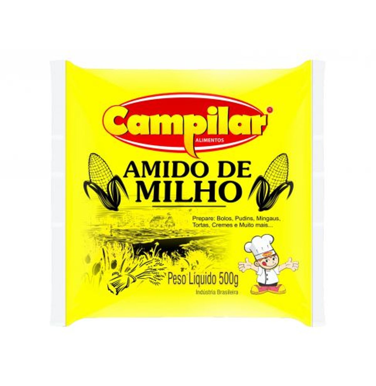 Amido de Milho Campilar Pacote 500g