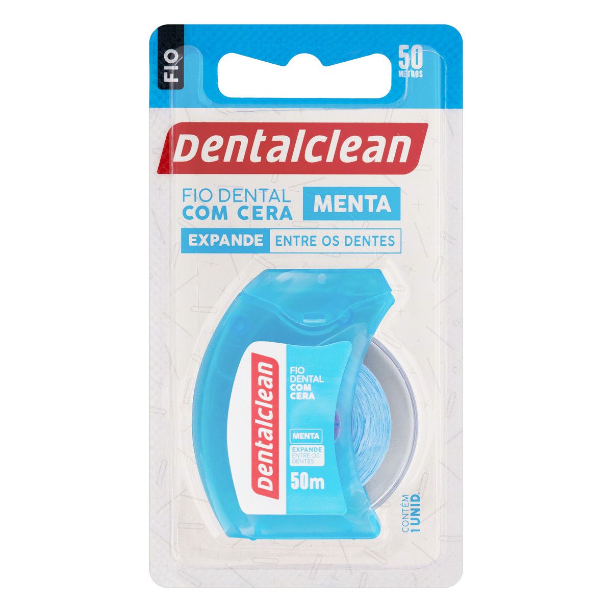 Fio Dental com Cera Menta Dentalclean 50m image number 0