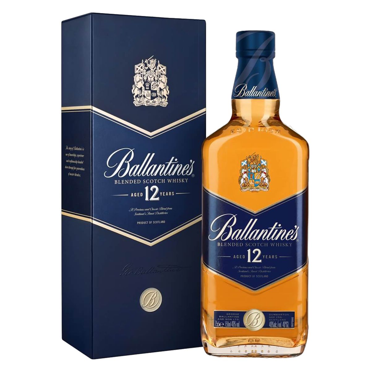 Whisky Ballantine's Blended 12 anos Garrafa 750ml image number 1